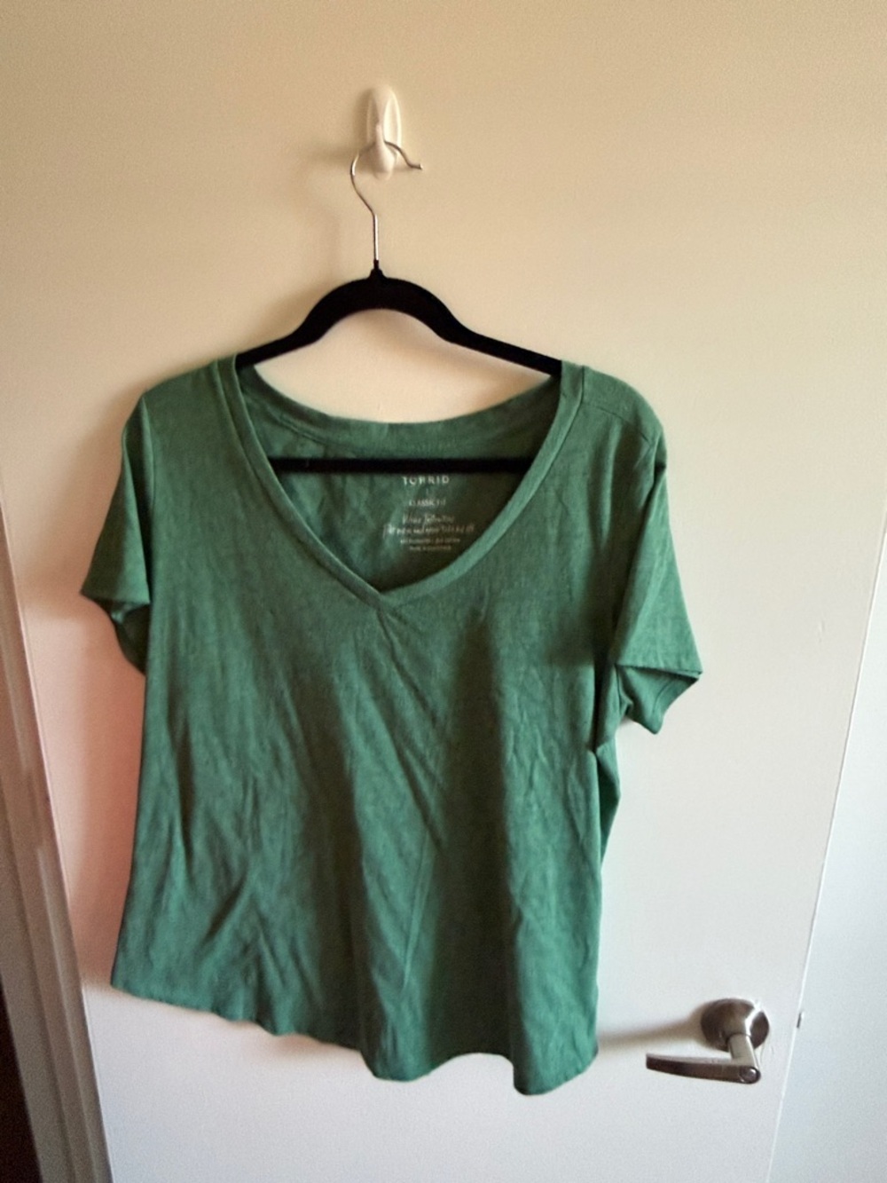 BUNDLE torrid Red & Green V-Neck Short Sleeve Tees - Picture 5 of 5